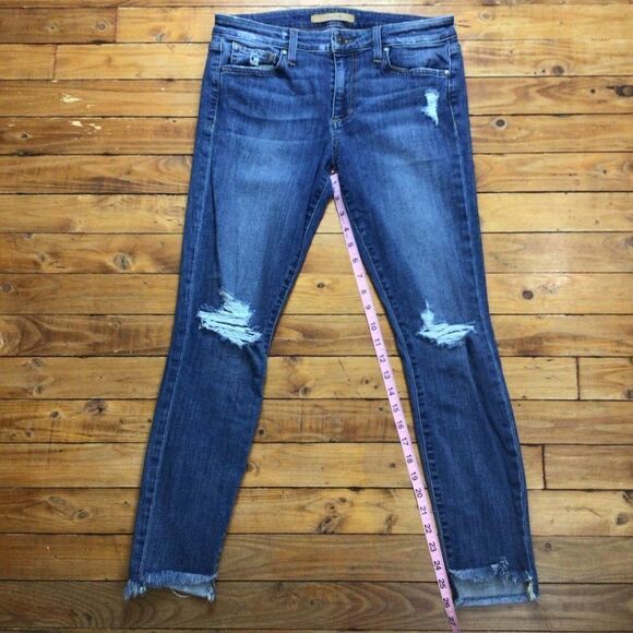 JOE’S jeans skinny ripped knees distressed blue denim medium waist mid rise  W29 - Picture 7 of 12